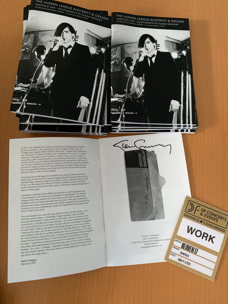 THE HUMAN LEAGUE: AUSTERITY & DREAMS  - SIGNED BY GLENN GREGORY (6.11.2023)