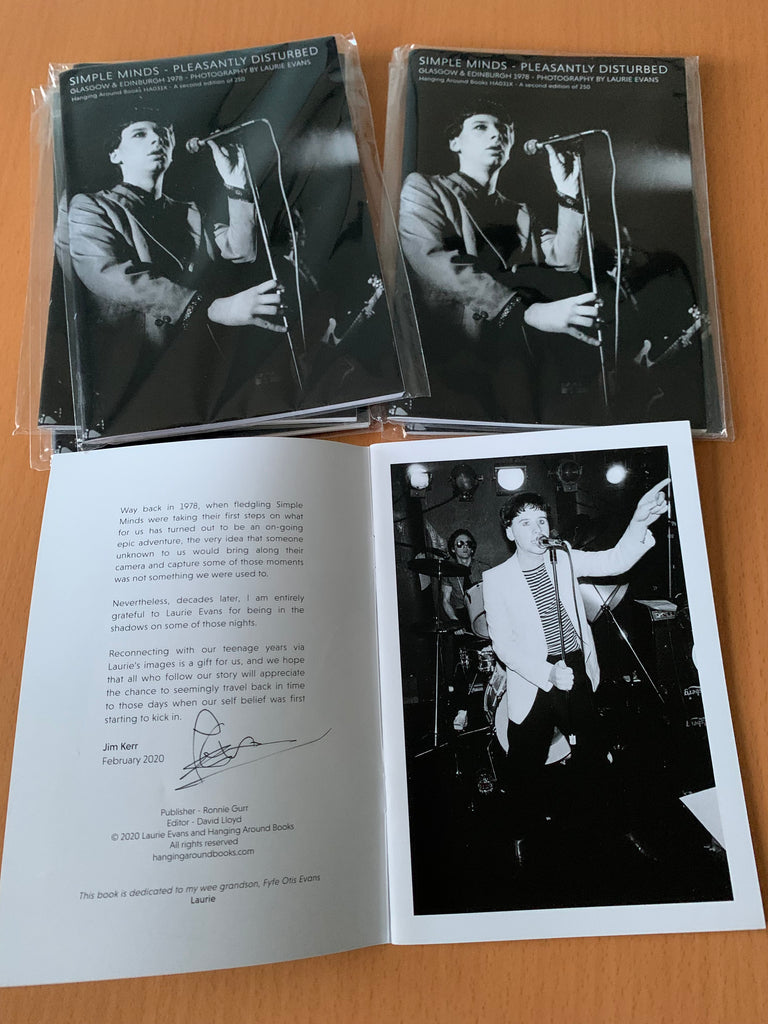 SIGNED COPIES - SIMPLE MINDS - PLEASANTLY DISTURBED - 1978
