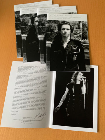 【希少】WRDSMTH - Stories Signed SIGNED COPIES - INXS - TWO WORLDS COLLIDING - 1986/87 – Hanging