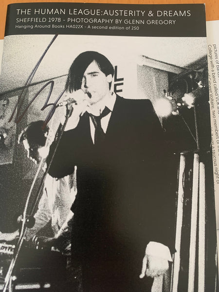 THE HUMAN LEAGUE: AUSTERITY & DREAMS  - SIGNED BY GLENN GREGORY AND MARTYN WARE