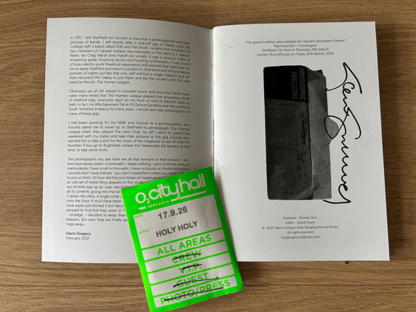 THE HUMAN LEAGUE: AUSTERITY & DREAMS  - SIGNED BY GLENN GREGORY